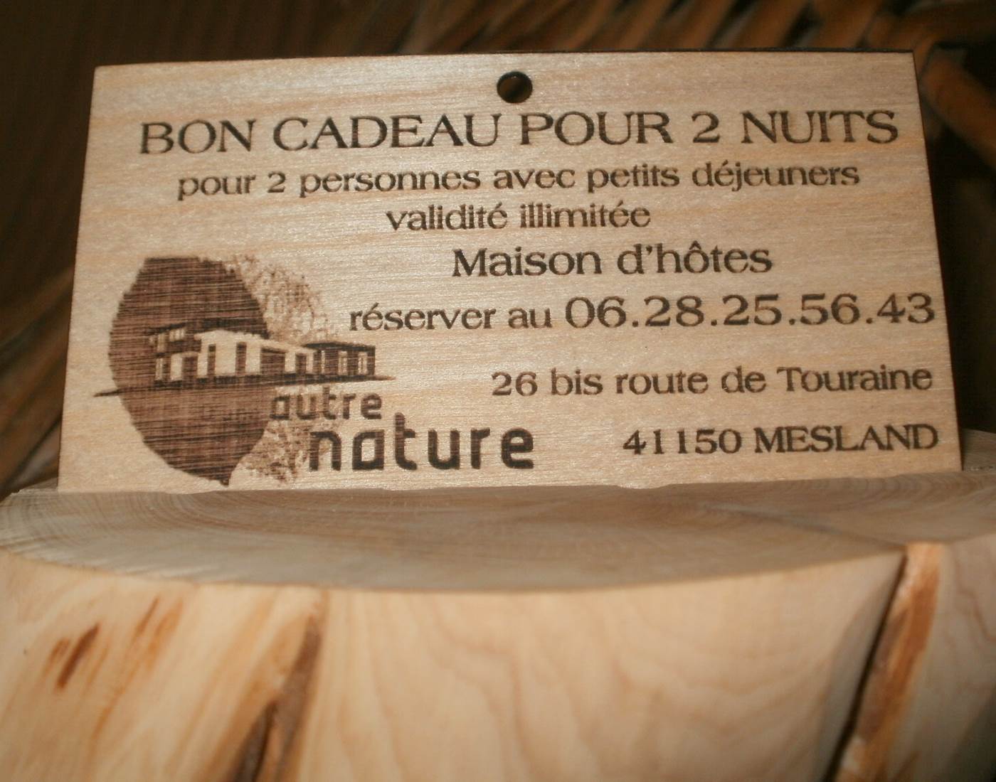 bon cadeau D'Une Autre Nature