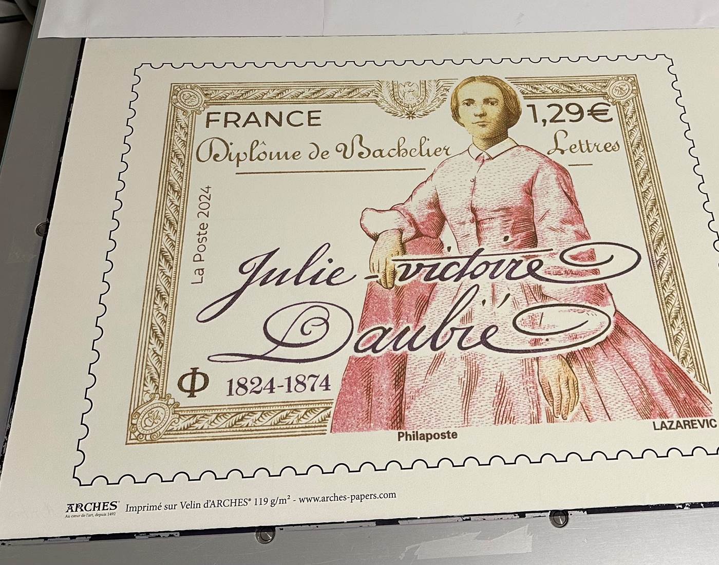 Nouveau timbre Julie Victoire Daubié (1824-1874)