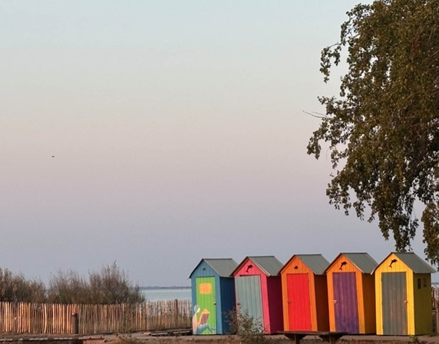 Les cabanes de la plage de la phibie