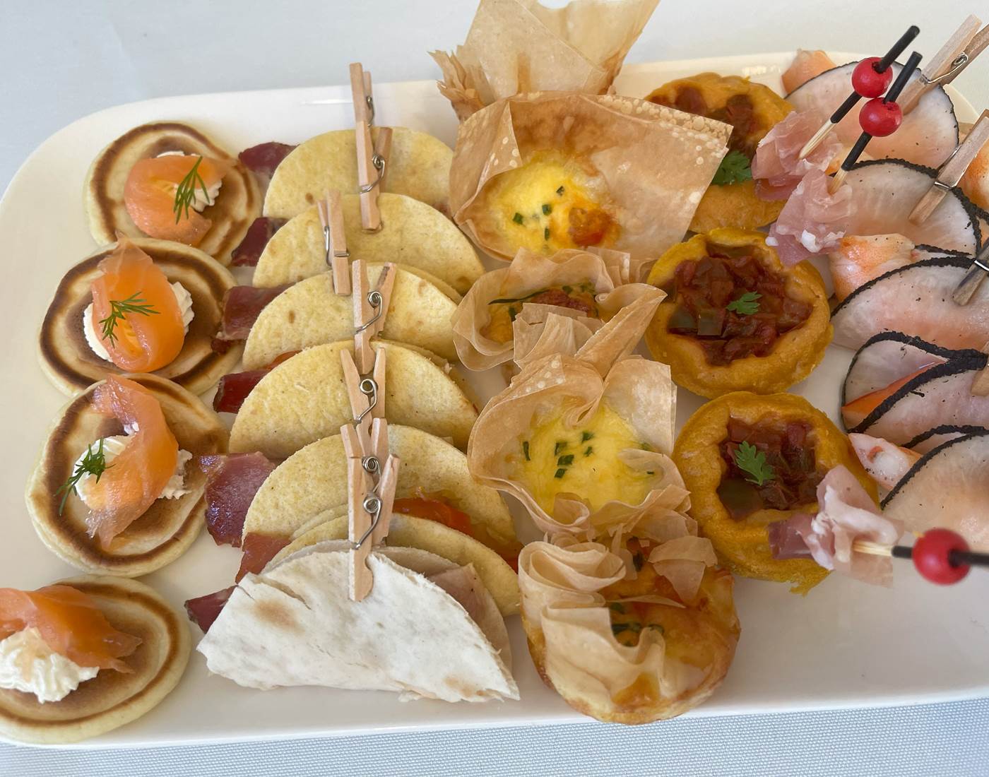 Pièces cocktail : Taloa, craquant d'écrevisse, moelleux béarnais