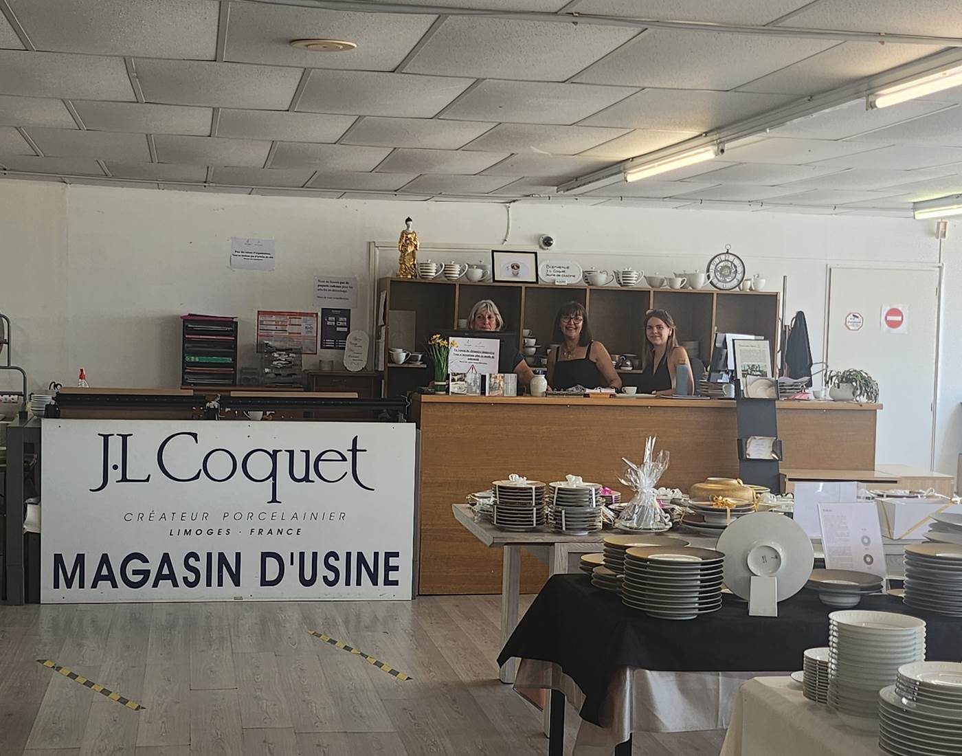 J. L. Coquet - Porcelaine de Limoges - Magasin d'usine