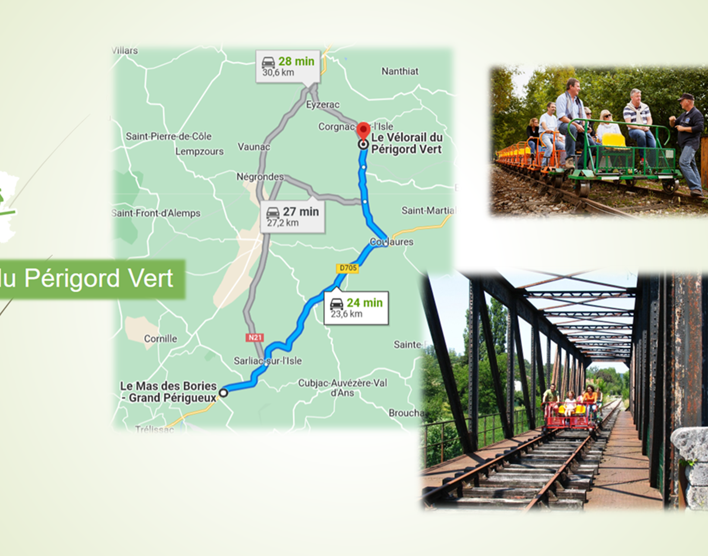 Vélorail du Périgord vert