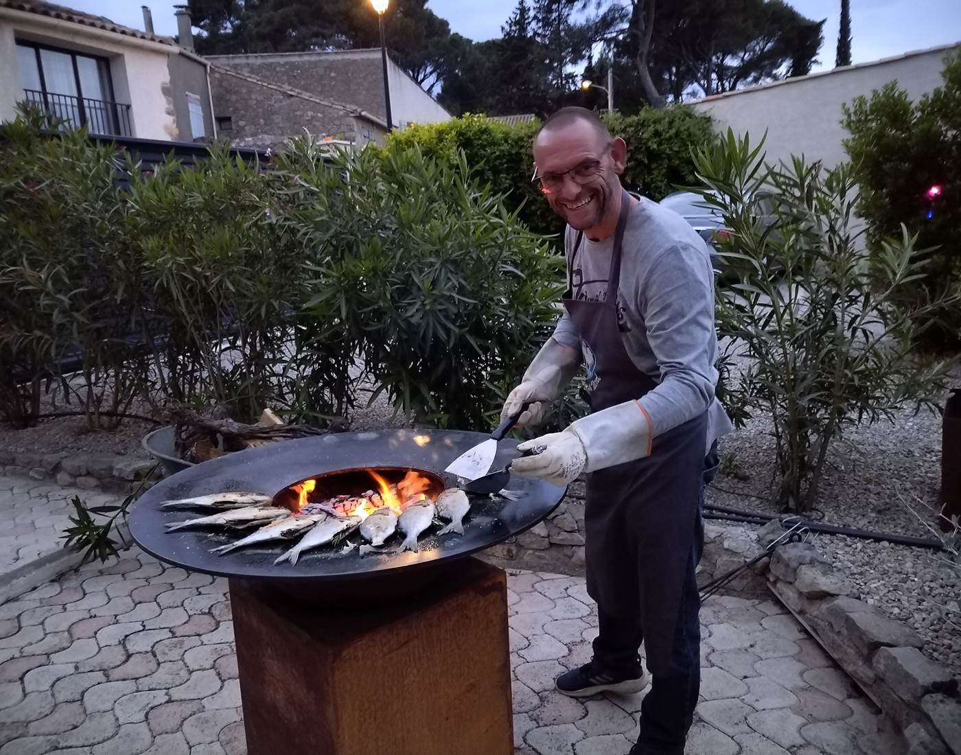 Soirée poisson à la table d'hôtes du Coq du Nord -Mailhac