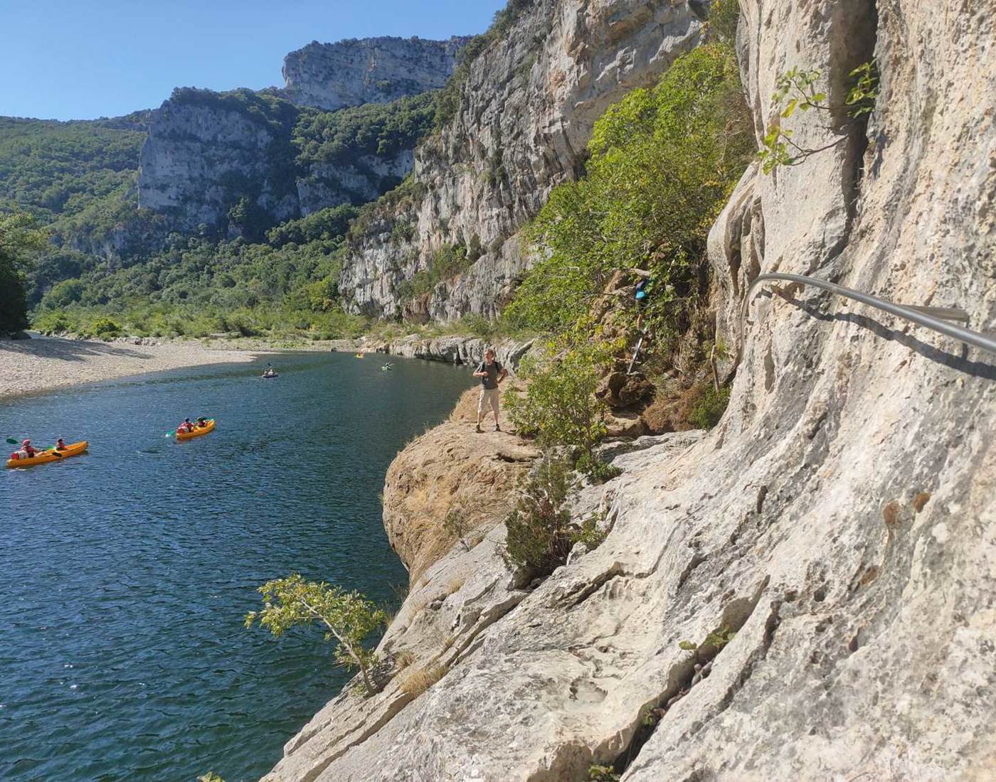 Virage de l'ardeche aprés le sablou