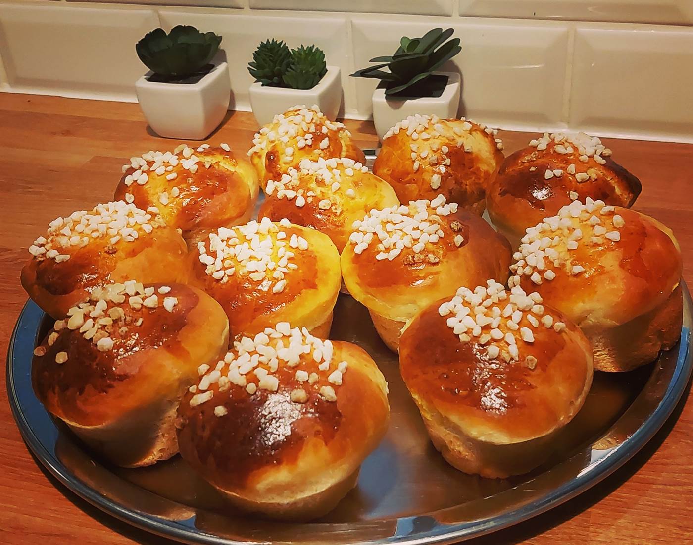 Brioches aux sucre perlé