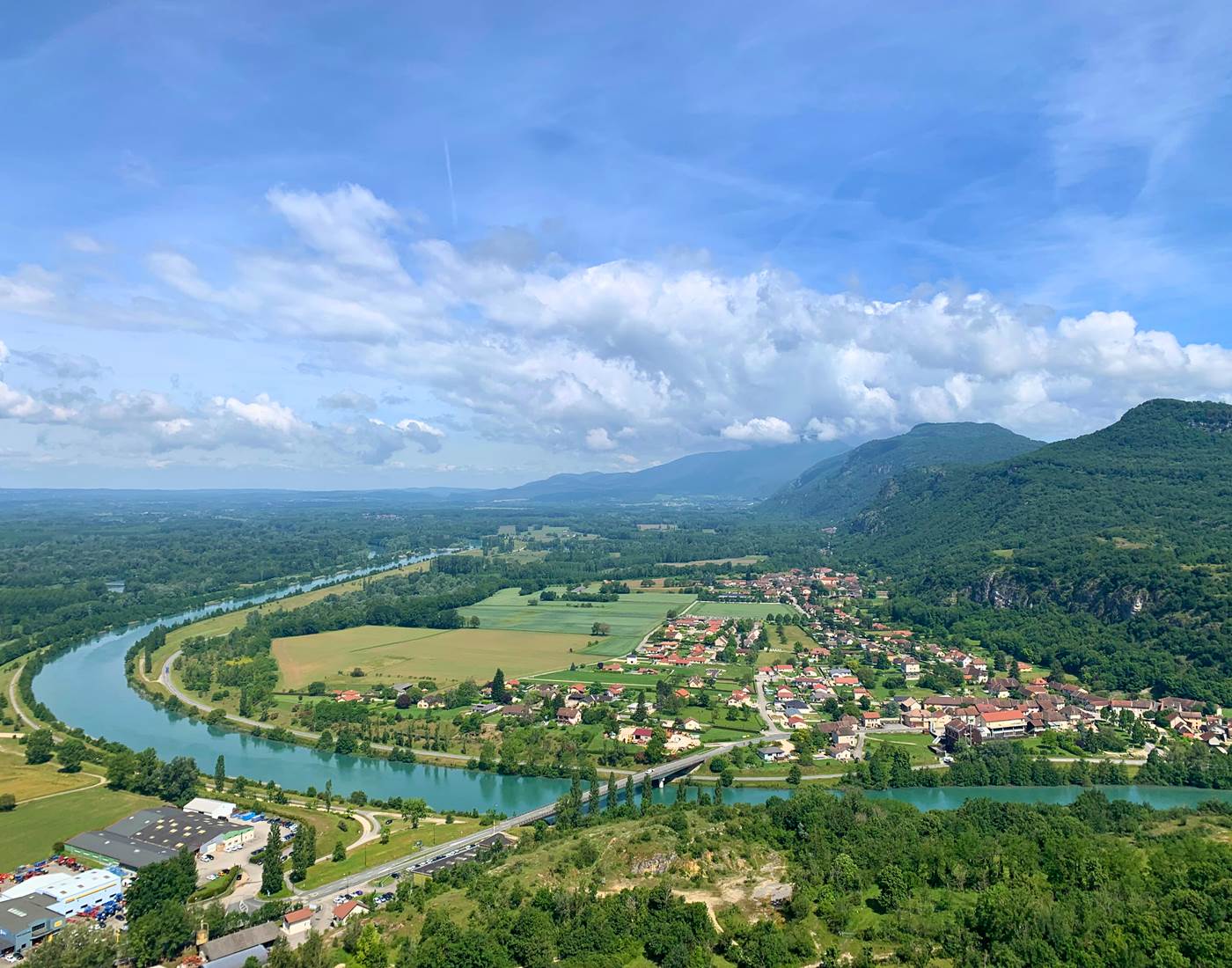 Vue sur le rhône depuis le Mont Cordon-page