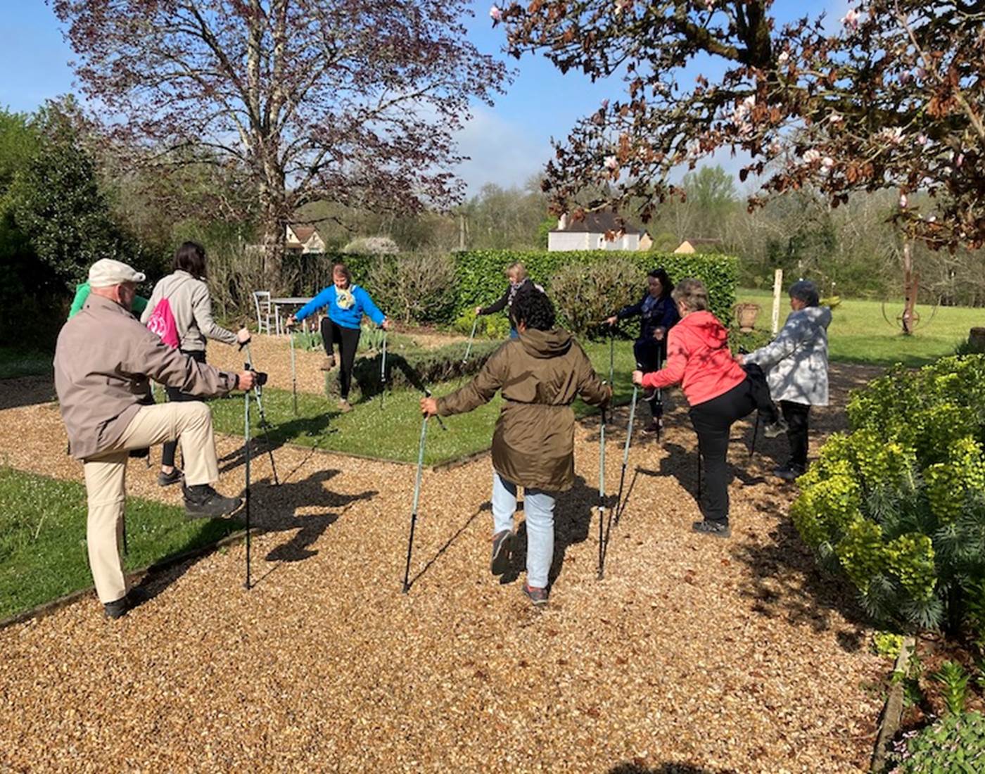 l'initiation à la marche nordique