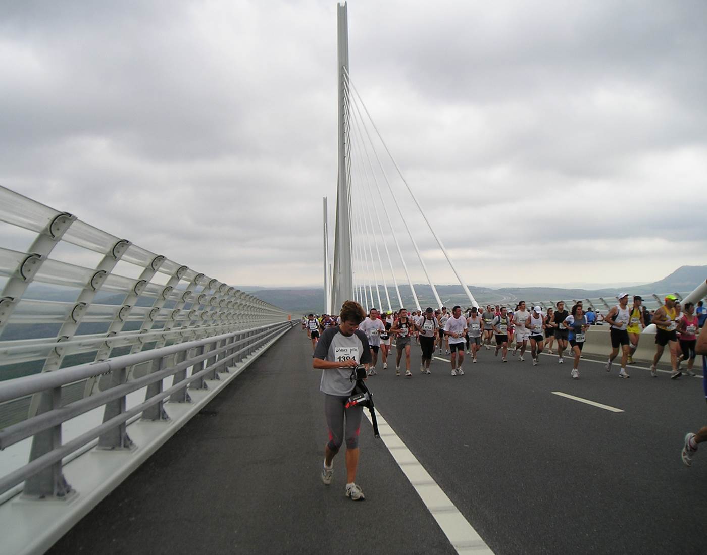 Marie Jaffuel Première course du Viaduc de Millau