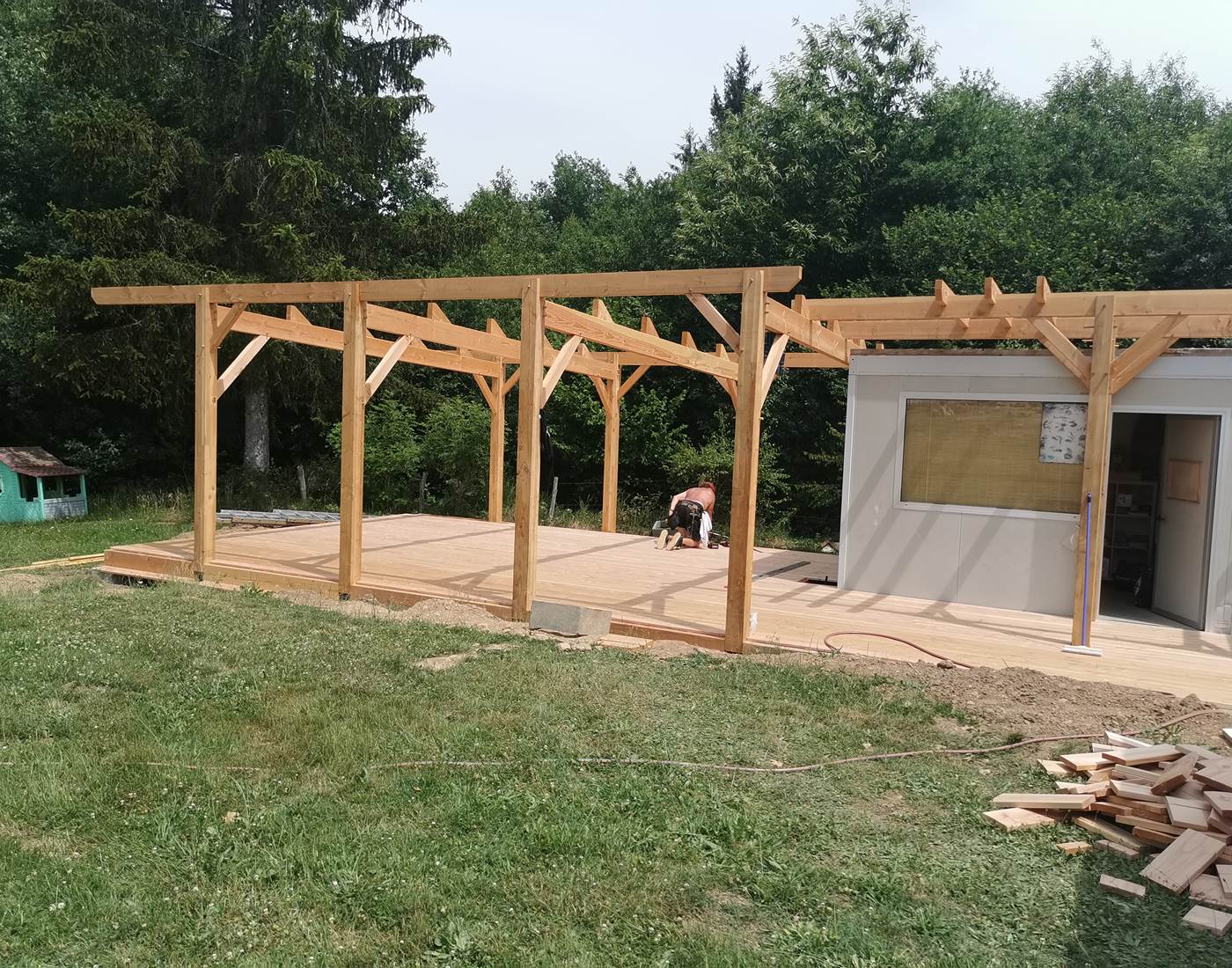 Le chantier des maisons de Coline avance vraiment bien
