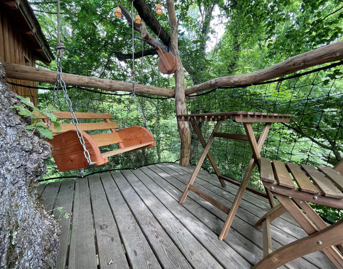 coin repas extérieur