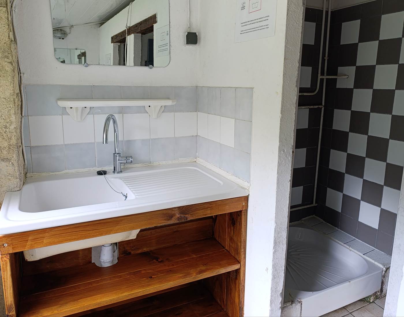 Les sanitaires du camping