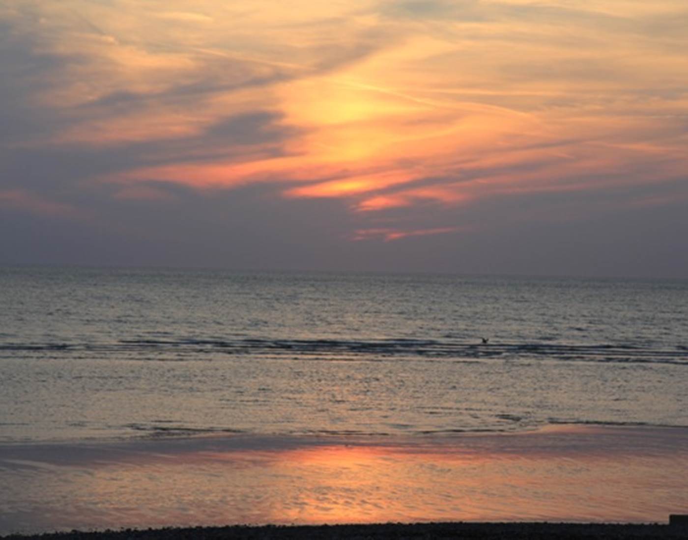 A marée basse le soir...