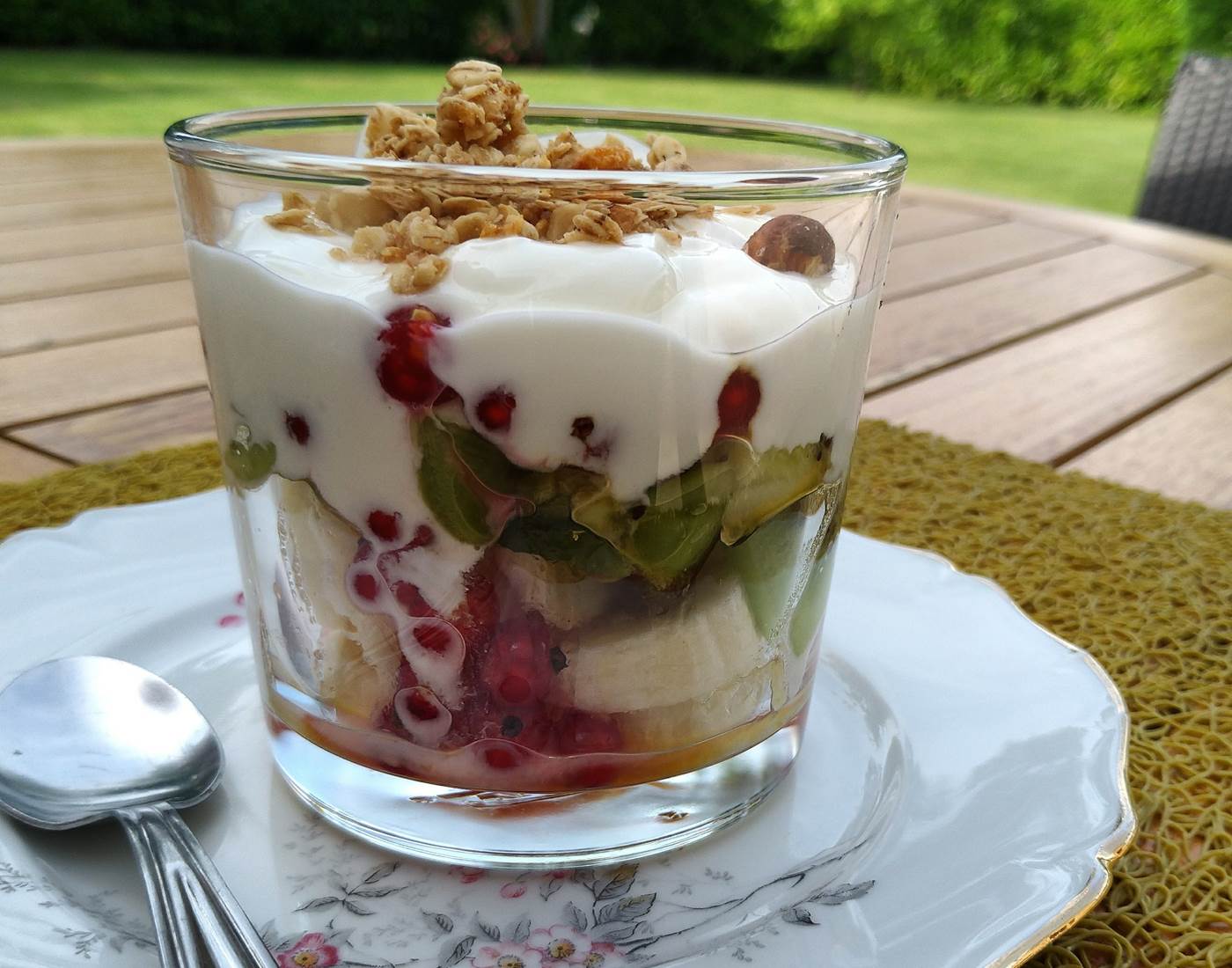 Verrine fruits et fromage blanc