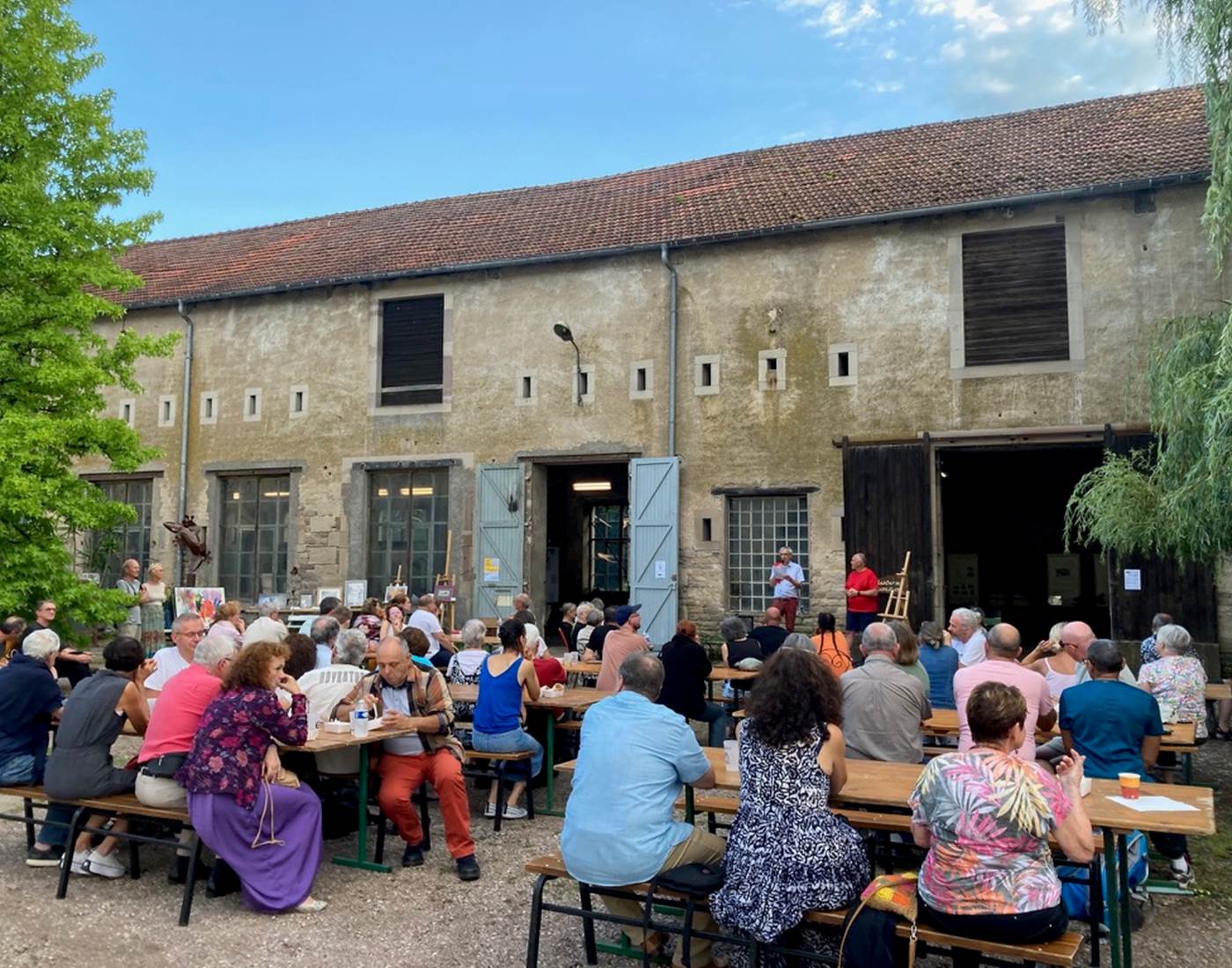 Dîner avec les Artistes, avec présentation et ventes des oeuvres