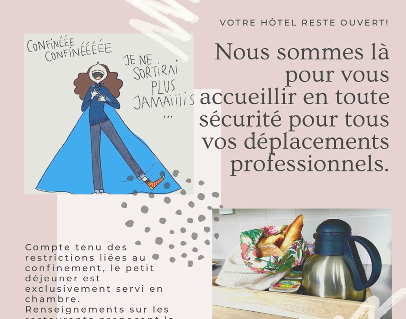 Hôtel des Bains confinement octobre 2020 Figeac