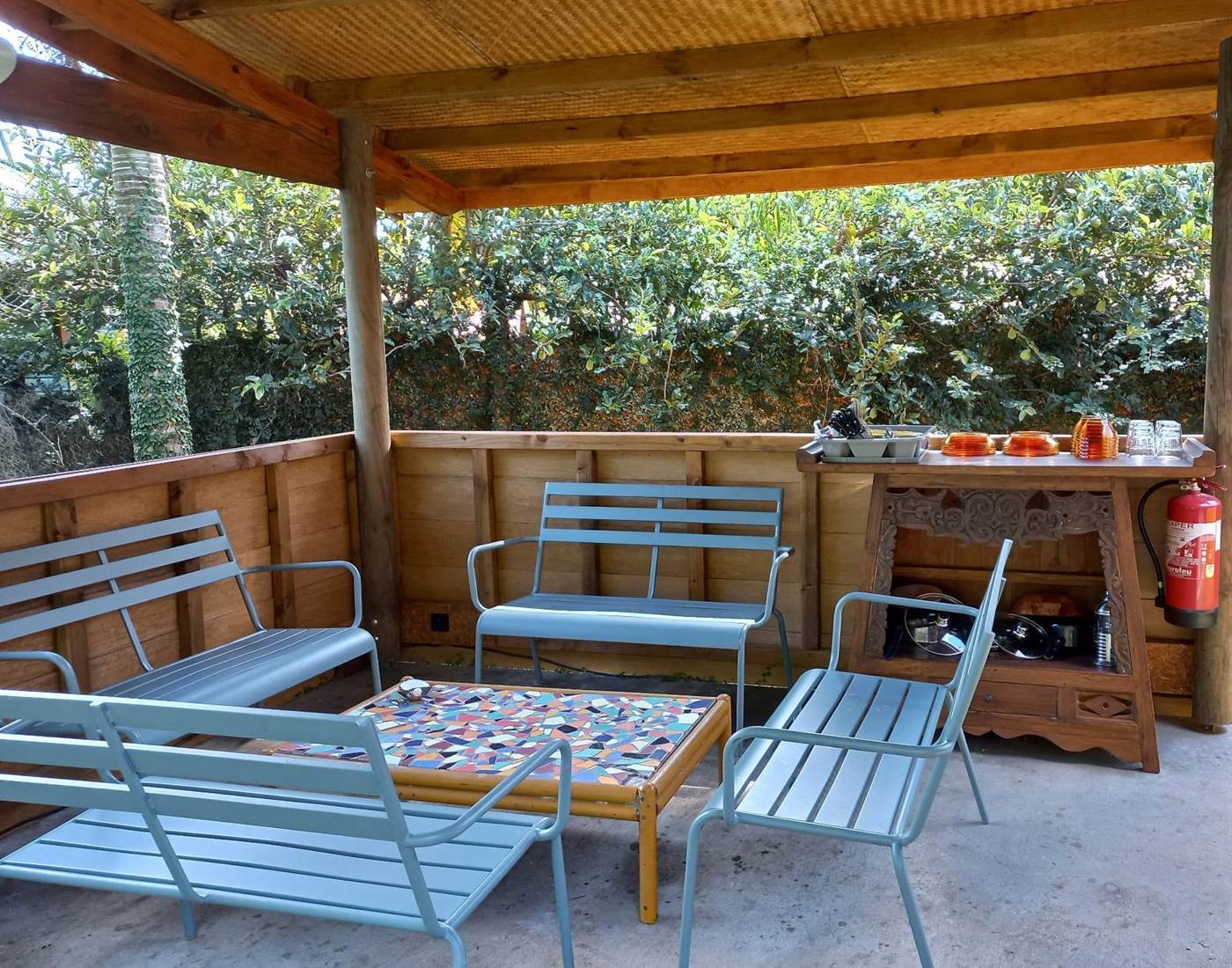 LA CASE FAMILIALE la terrasse