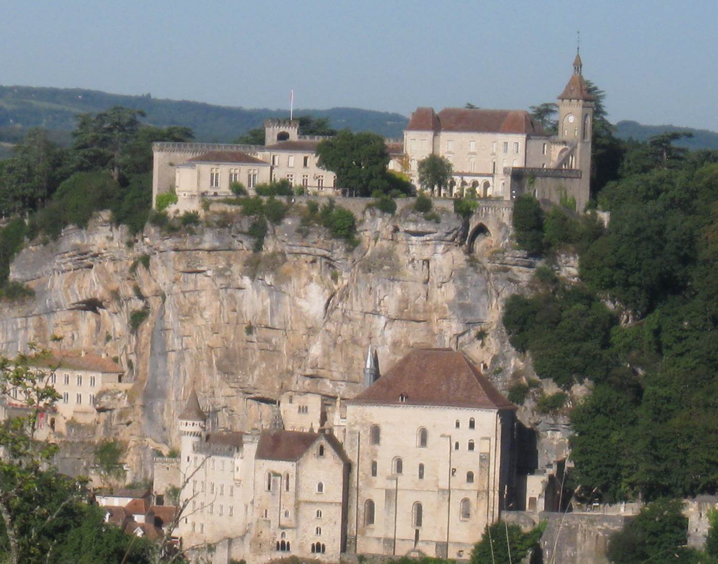 Rocamadour bati sur le roc