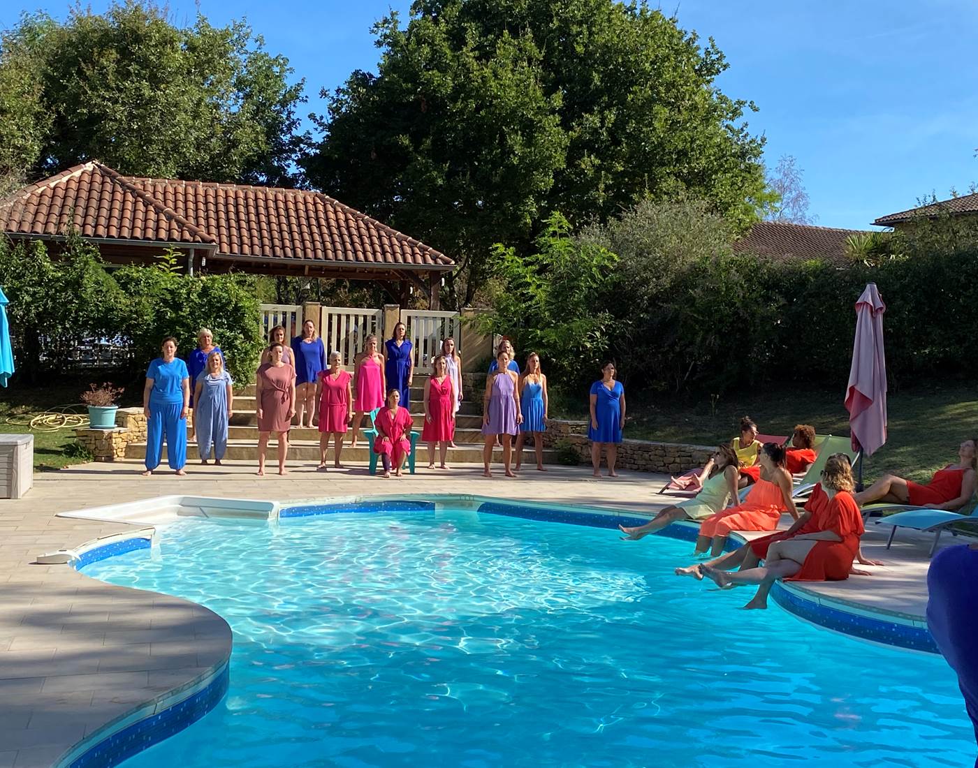 Piscine commune des 5 gîtes - Stage de danse septembre 2022