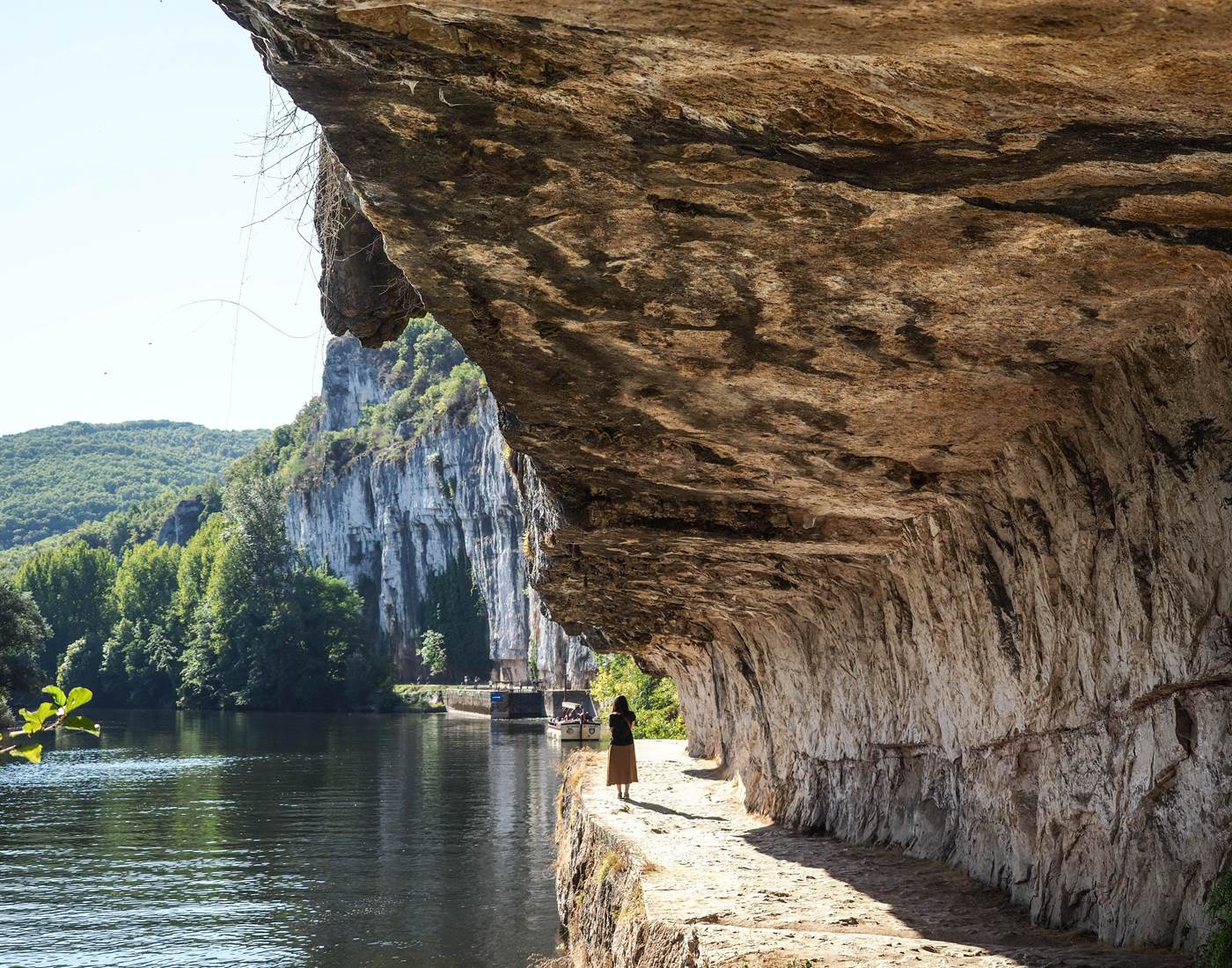 Chemin de halage entre Bouziès et St Cirq Lapopie