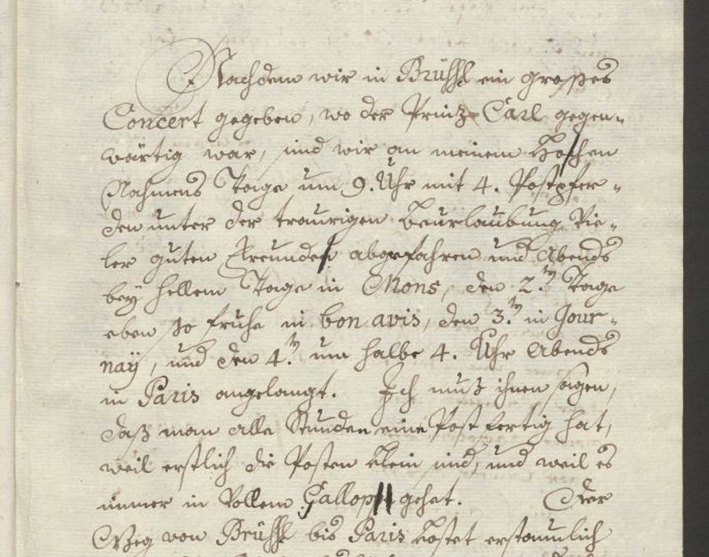 Les lettres de voyages de Mozart