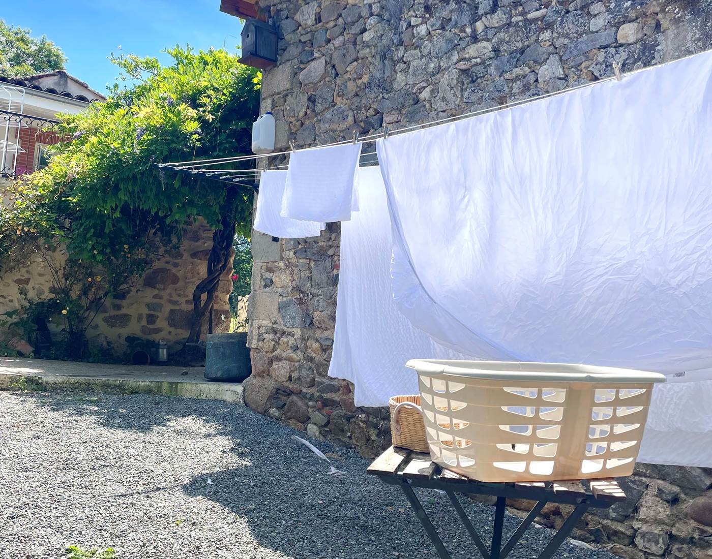 Sécher le linge au soleil