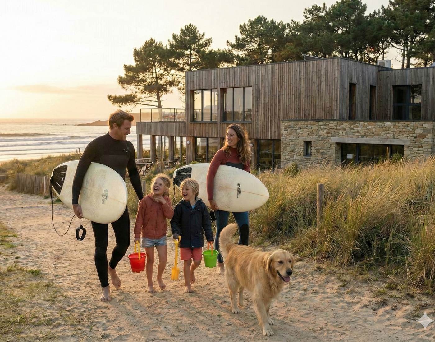 En famille chez Naéco Le Pouldu