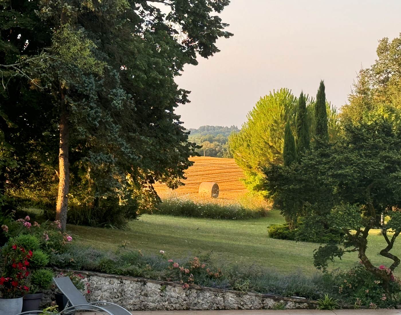 vue sur la campagne environnante