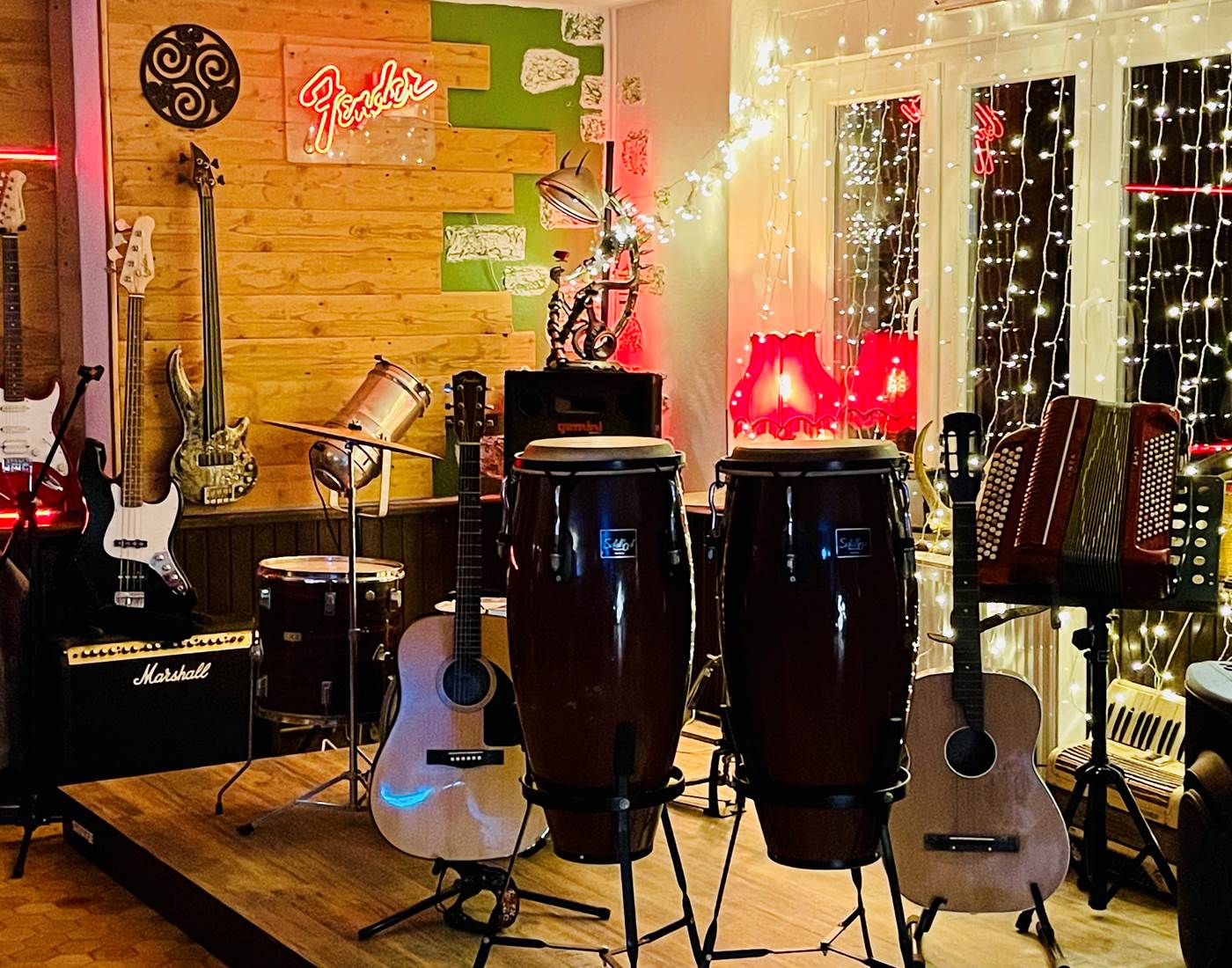 live music scene I love guitars