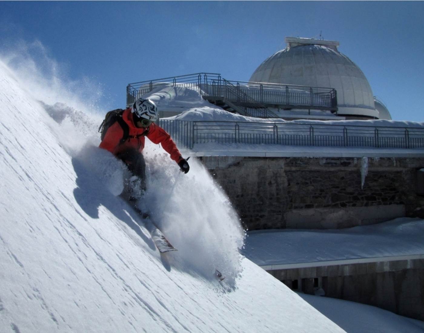Bareges Freeride au Pic du Midi ©L.Pantoja