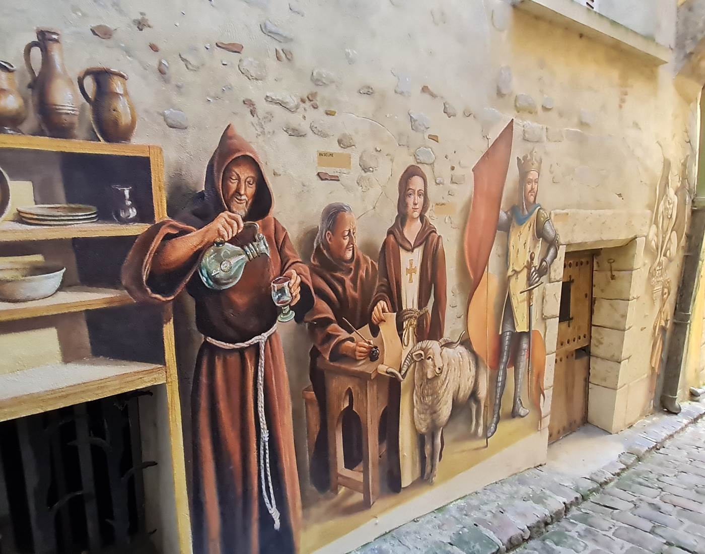 Fresque Laon cité médiévale