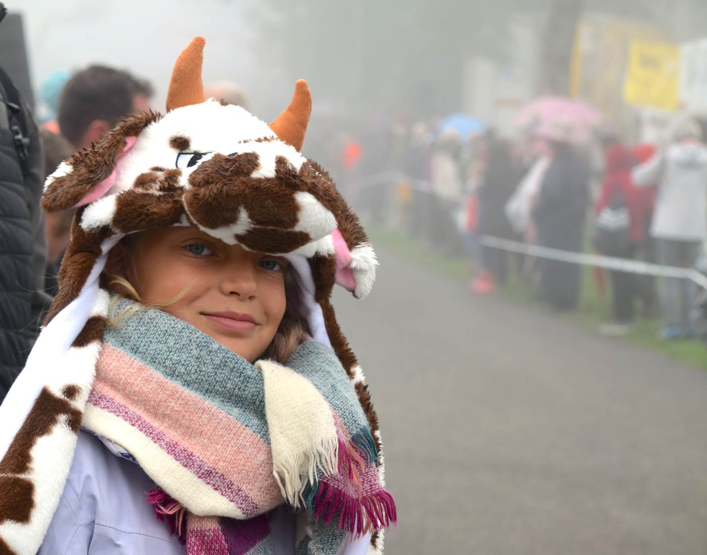 une belle montbéliarde à la désalpe de Saint Cergue 2022