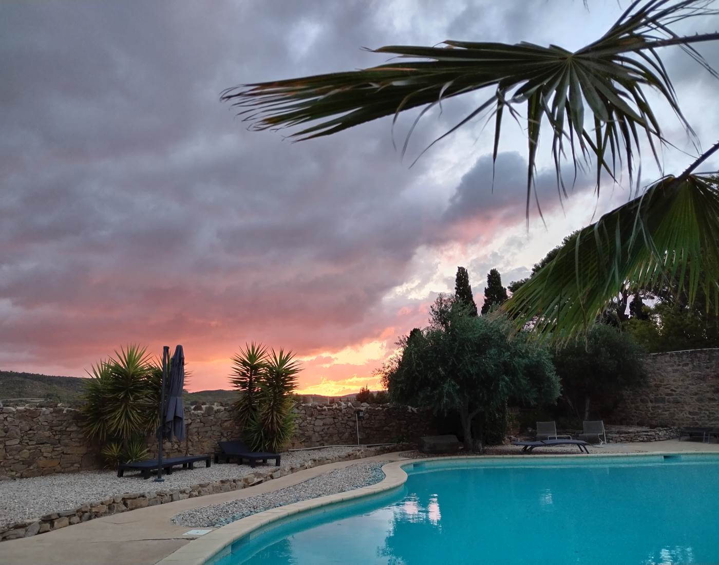 Coucher de soleil à Le Coq du Nord-Mailhac