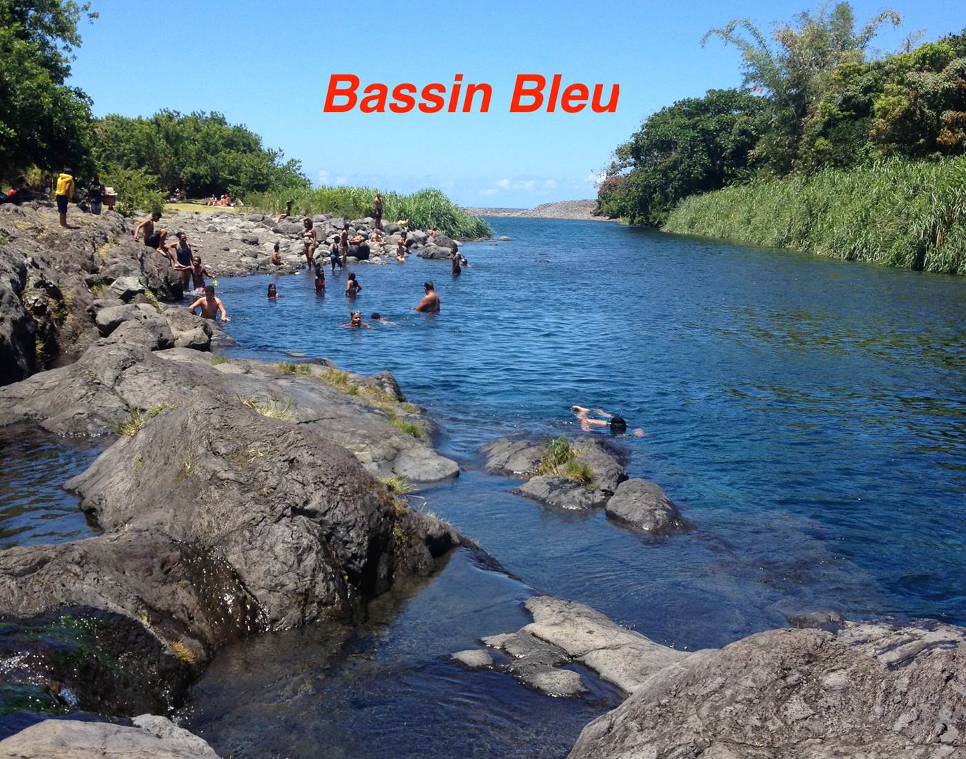 Bassin Bleu à Sainte Anne