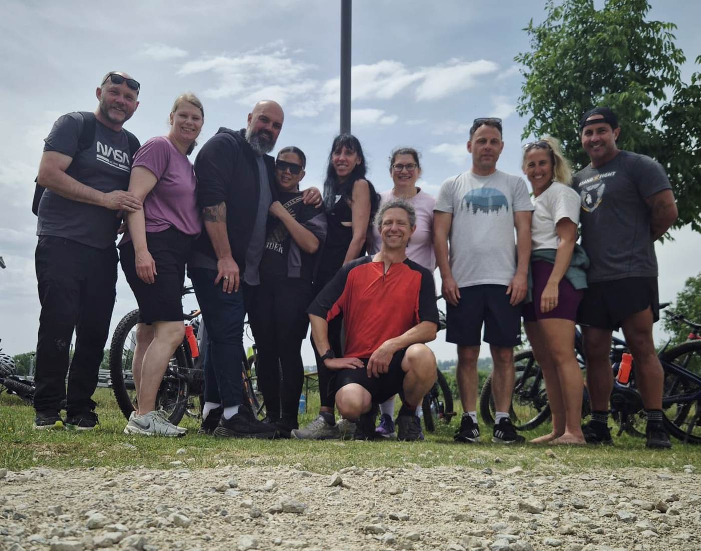 Un groupe ravi de sa visite