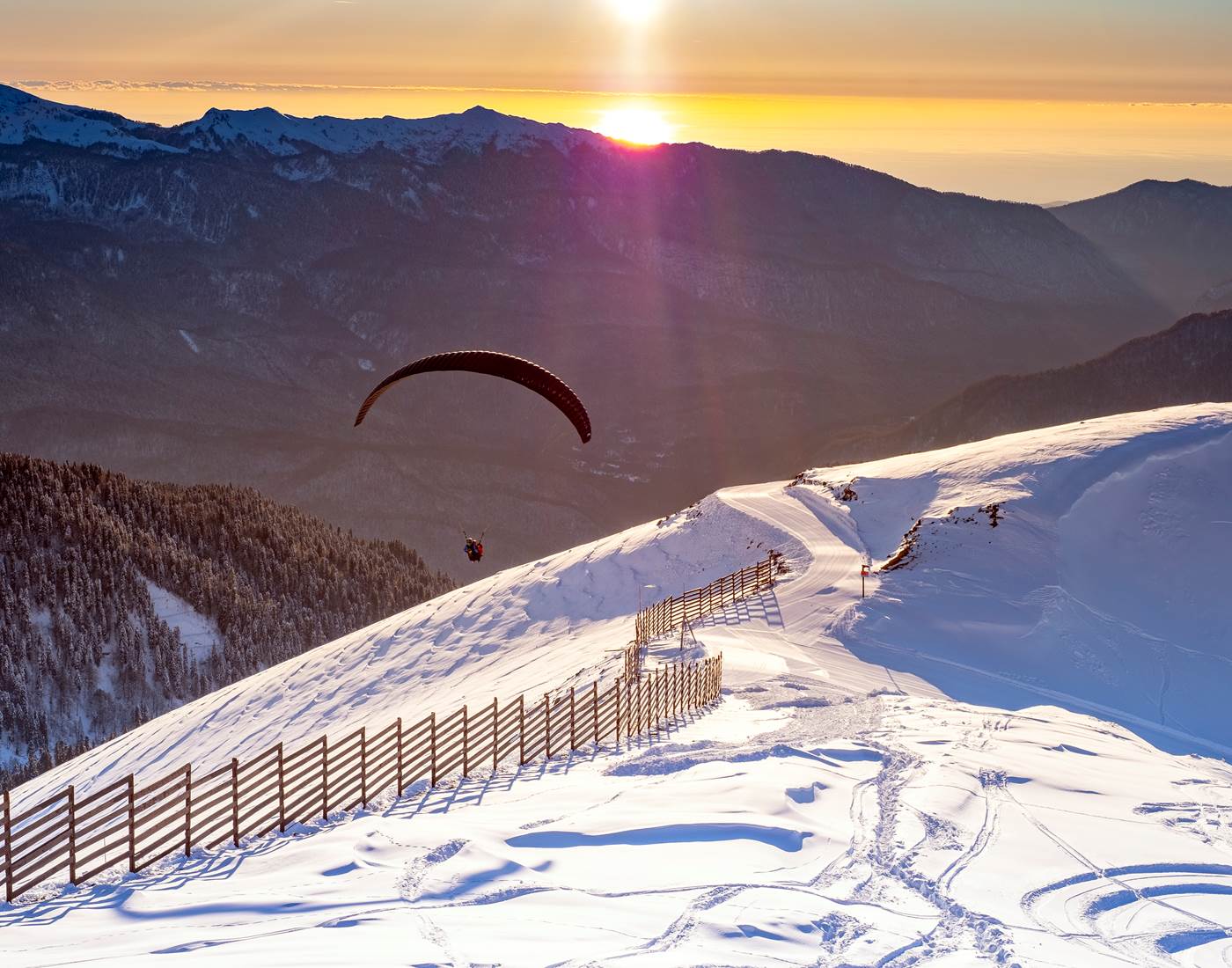 Parapente hiver