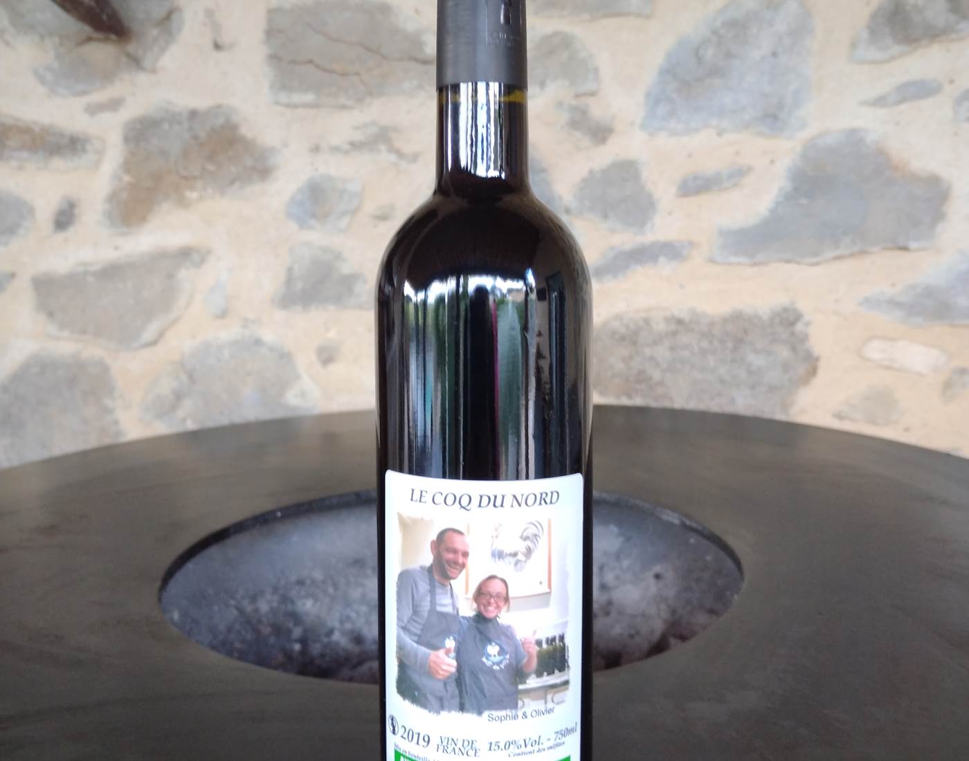 Cuvée Ensemble du Domaine "Les Tuileries"étiquette pour "Le Coq du Nord -Mailhac"