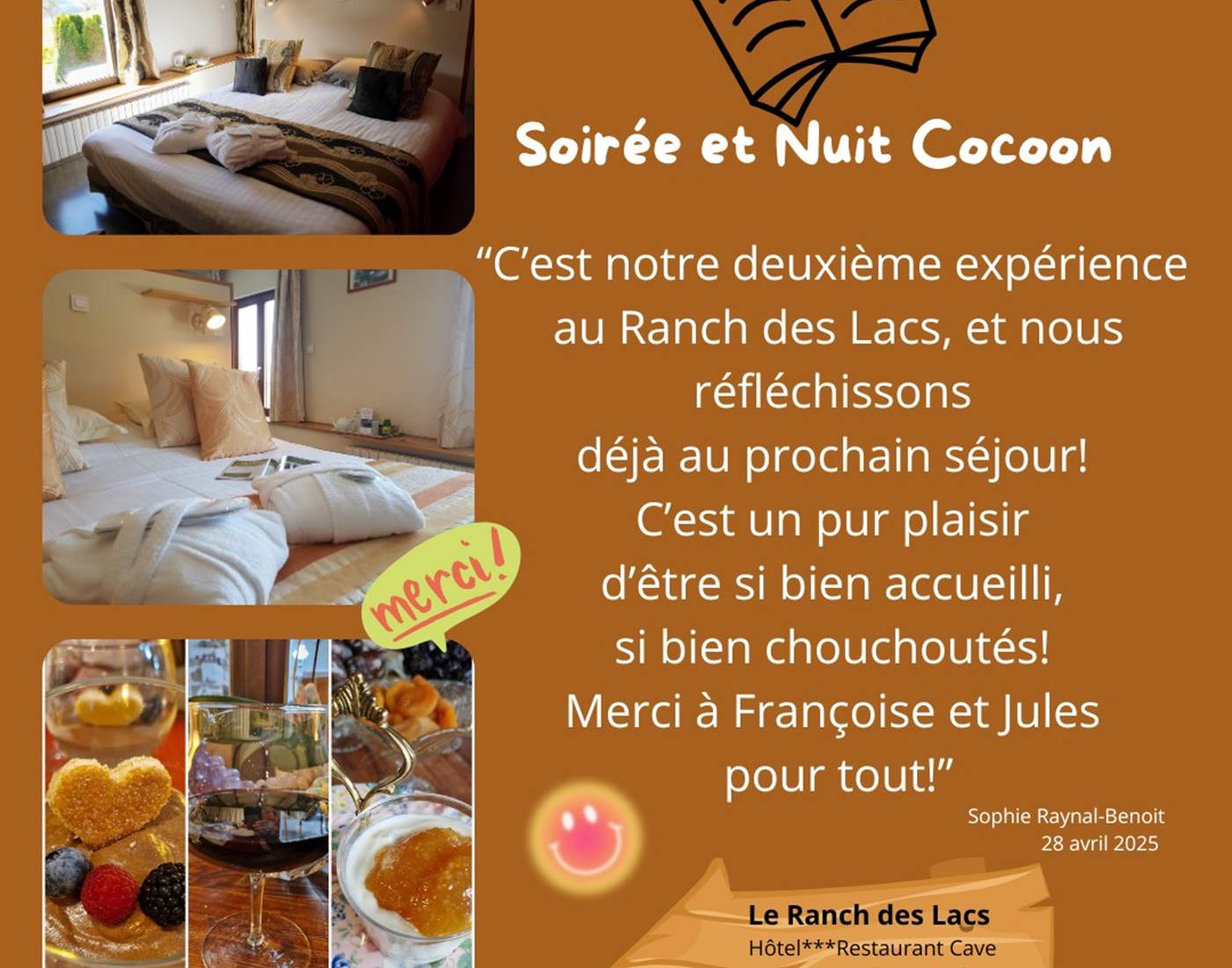 Soirée et Nuit Cocoon au Ranch des Lacs avril 2025
