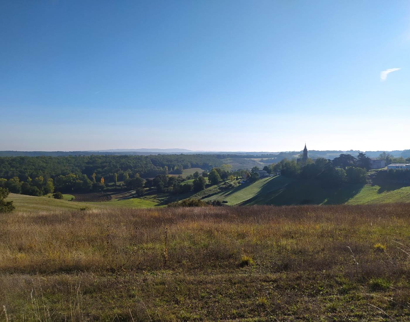 Paysage et vue de la maison d'hôte de Souladiès proche de Montauban