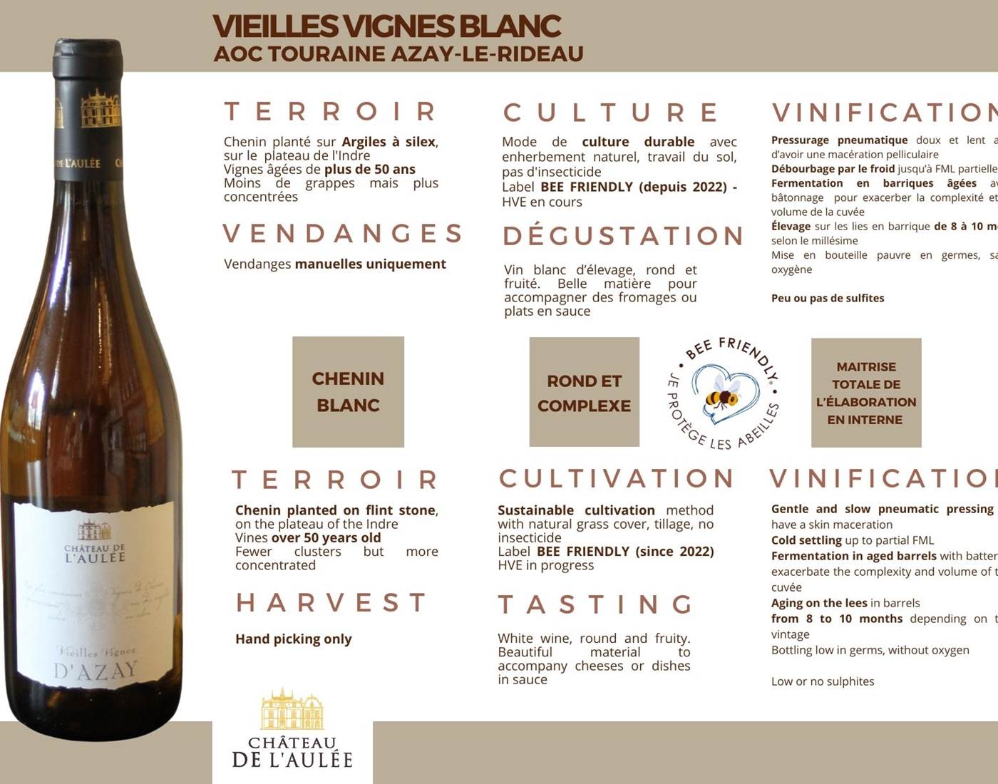 VIEILLES VIGNES BLANC - T. AZAY LE RIDEAU