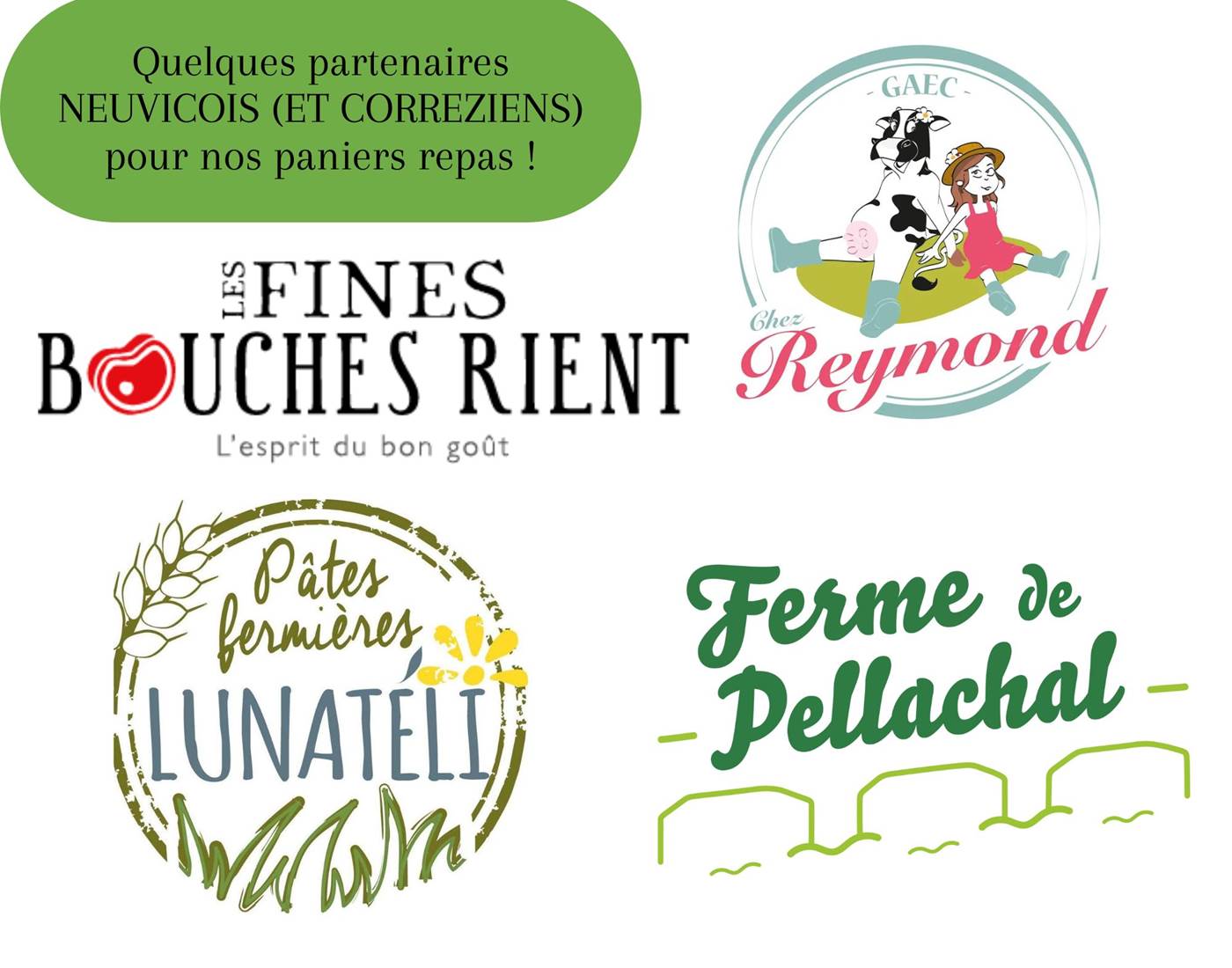 Quelques partenaires des paniers repas