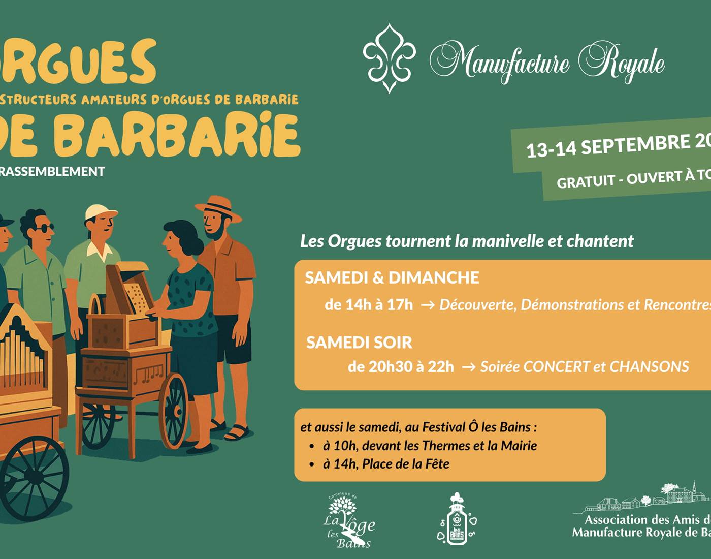 16ème Rassemblement des Constructeurs Amateurs d'Orgues de Barbarie