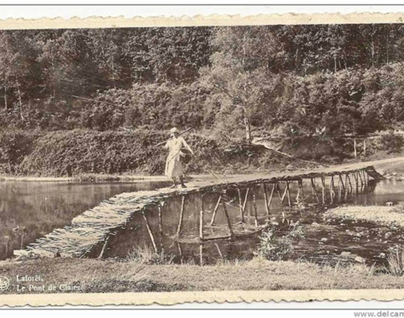 Le Pont de Claies de Laforêt début du vingtième siècle