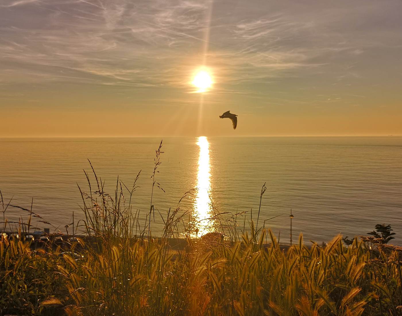 coucher de soleil à Fécamp le 30 juillet 2018