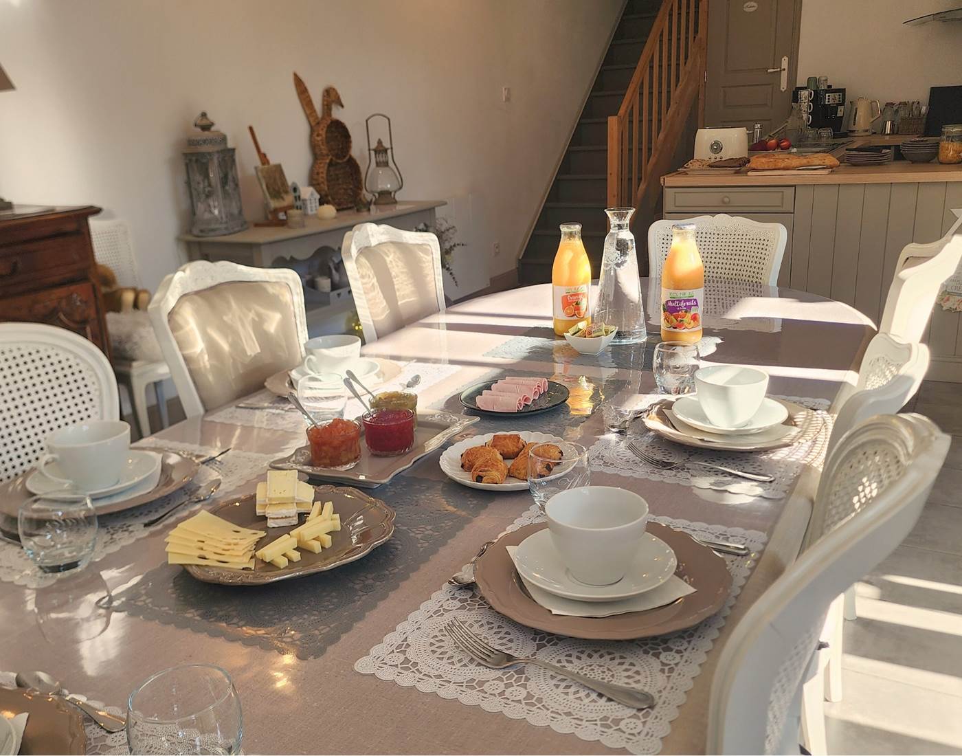 Table de petit déjeuner