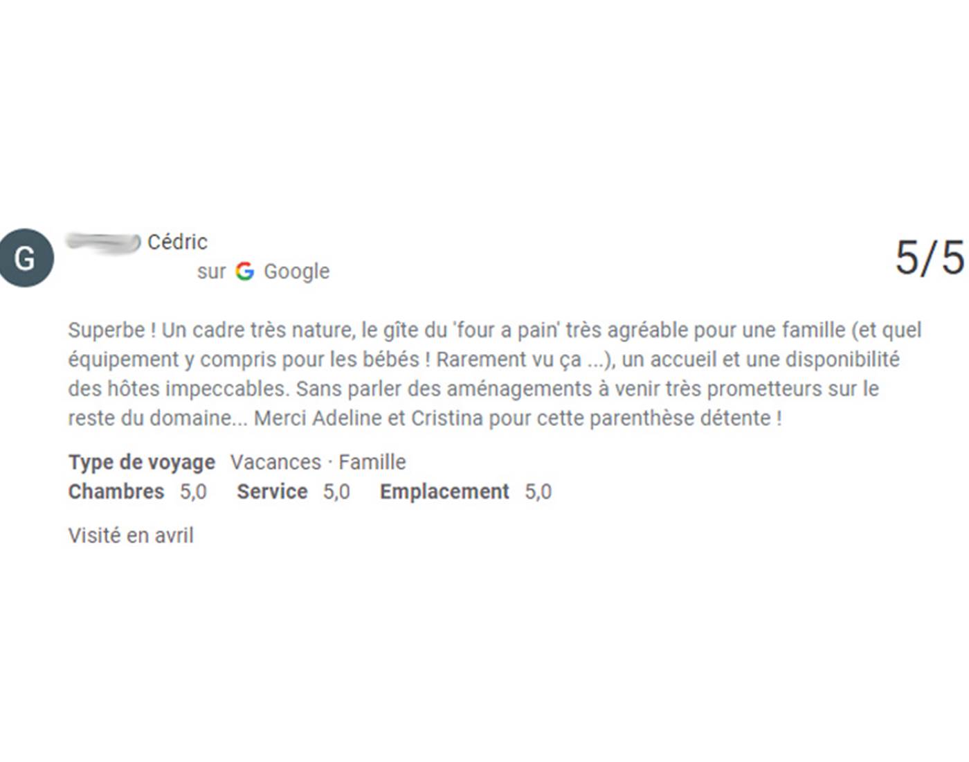 Avis Domaine des Cyclamens 2022