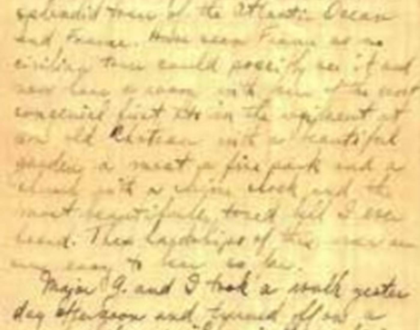 Lettre d'Harry Truman à sa fiancée