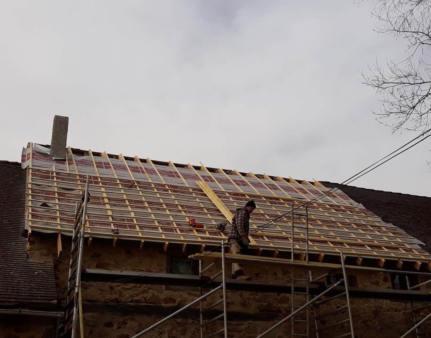 remplacer une toiture, dak  vervangen