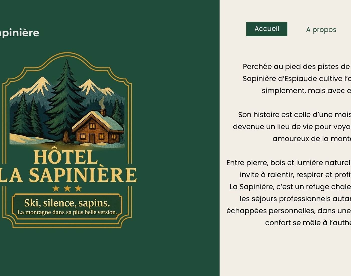 Hôtel La Sapinière d’Espiaude ★★★ – Pied des pistes à Saint-Lary-Soulan, au cœur des Pyrénées.