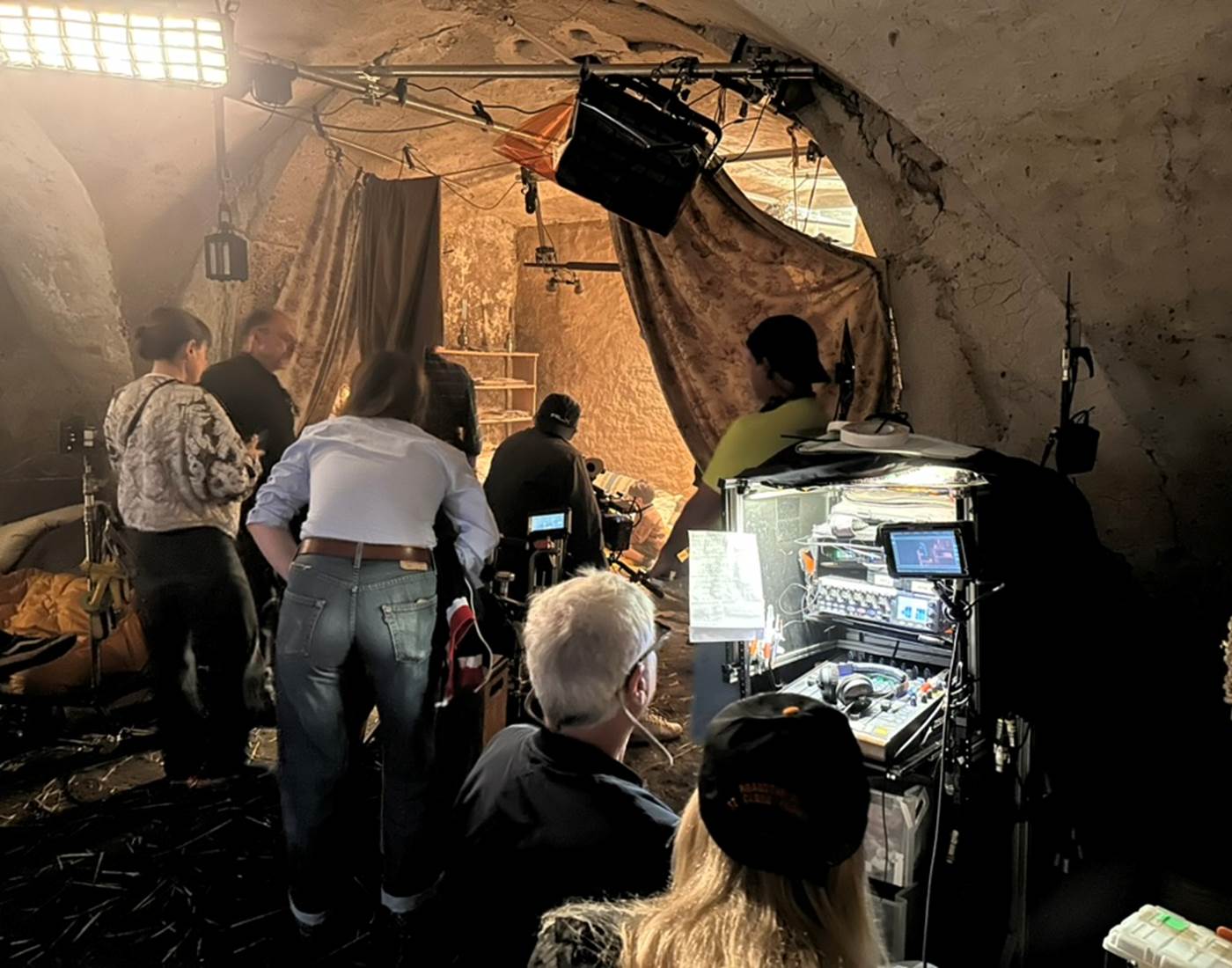 Tournage dans la cave du Château