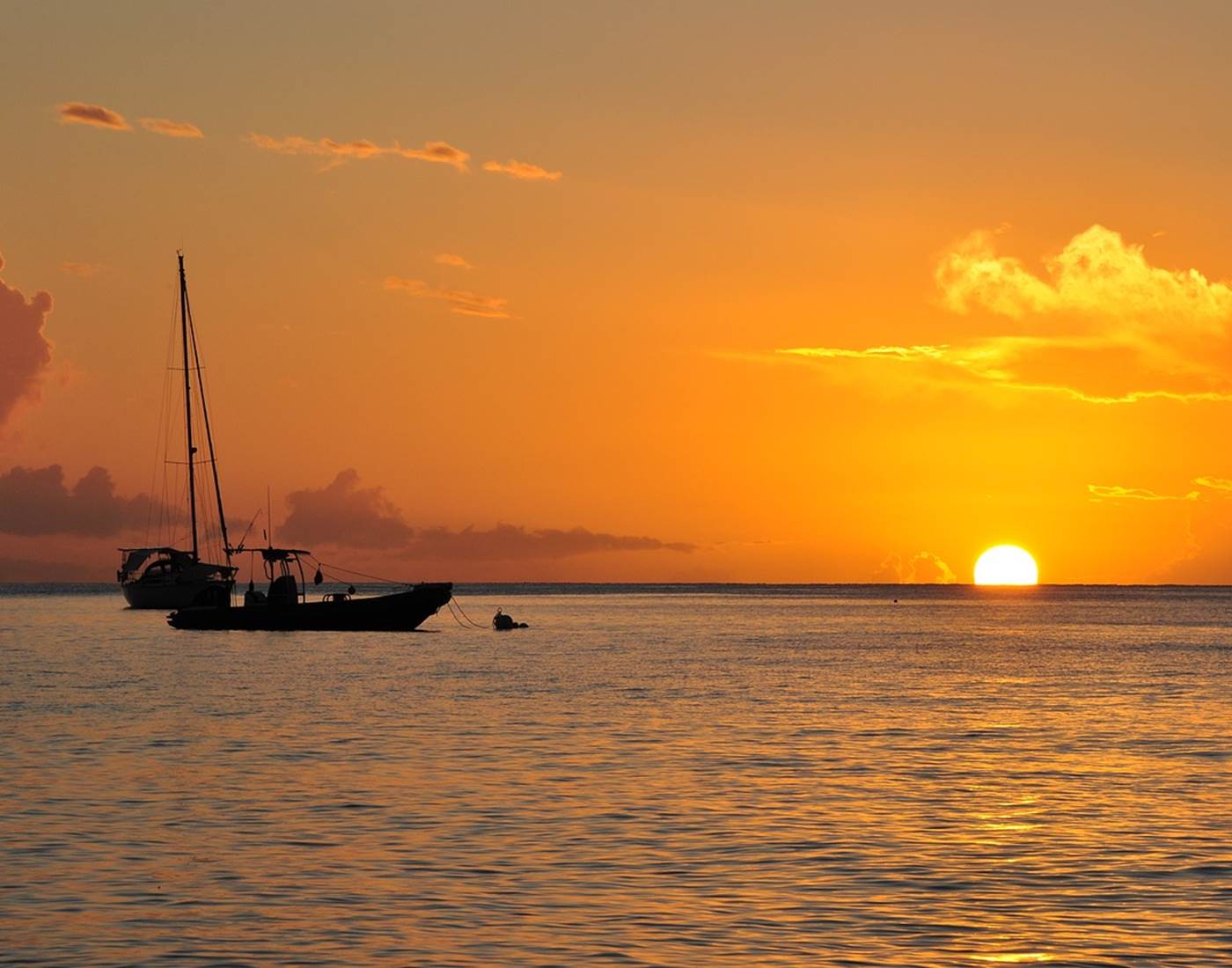 coucher de soleil tropical